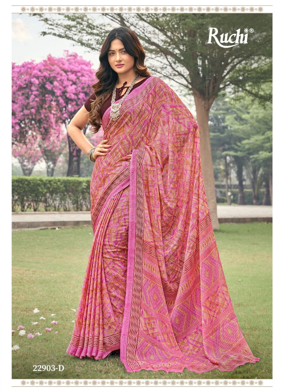 Aahana By Ruchi Printed Daily Wear Sarees Catalog